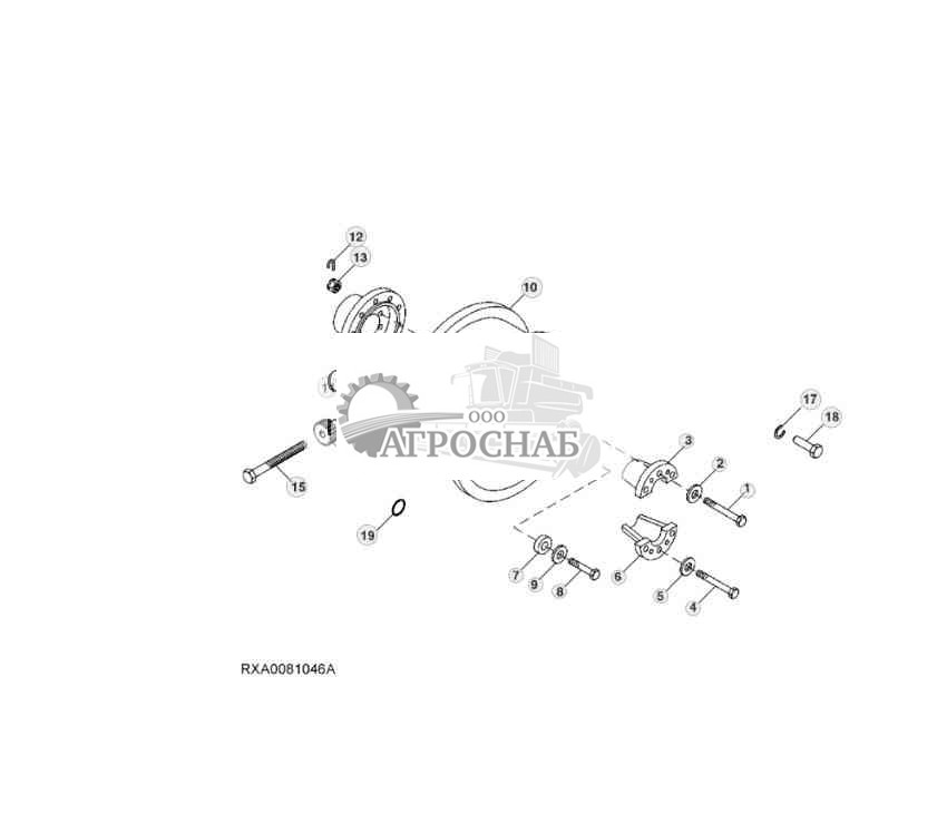 Стальные дисковые задние колеса, ступица с 10 болтами 
